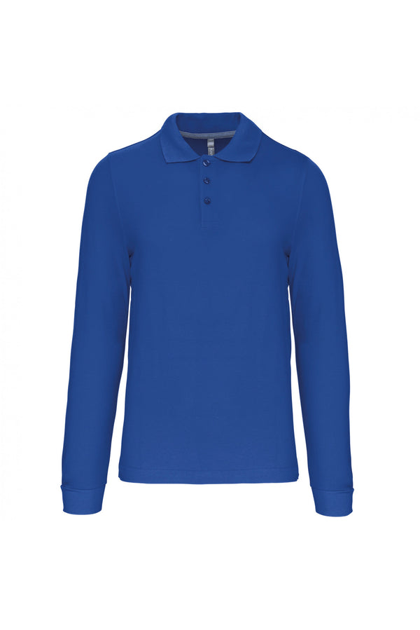 Polo de manga comprida Santa Iria-Light Royal Blue-S-RAG-Tailors-Fardas-e-Uniformes-Vestuario-Pro
