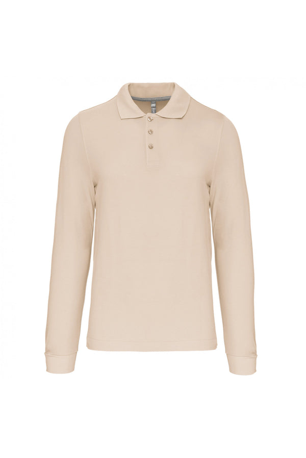 Polo de manga comprida Santa Iria-Light Sand-S-RAG-Tailors-Fardas-e-Uniformes-Vestuario-Pro