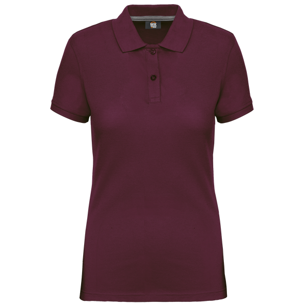 Polo de senhora Limeiro - 200 g/m² SilverPlus® Anti-Borboto (2/2)-Wine-XS-RAG-Tailors-Fardas-e-Uniformes-Vestuario-Pro