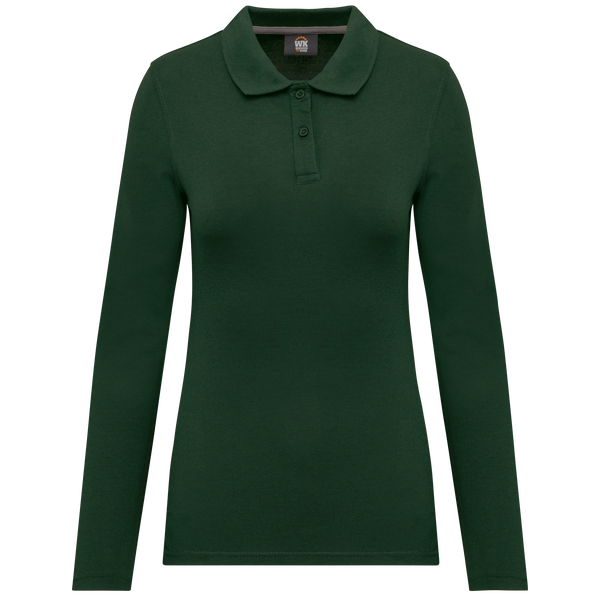 Polo de senhora manga comprida Barro-Verde Floresta-M-RAG-Tailors-Fardas-e-Uniformes-Vestuario-Pro