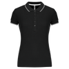 Polo de senhora manga curta-Black / Light Grey / White-XS-RAG-Tailors-Fardas-e-Uniformes-Vestuario-Pro