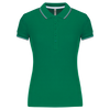 Polo de senhora manga curta-Kelly Green/light Grey/white-XS-RAG-Tailors-Fardas-e-Uniformes-Vestuario-Pro