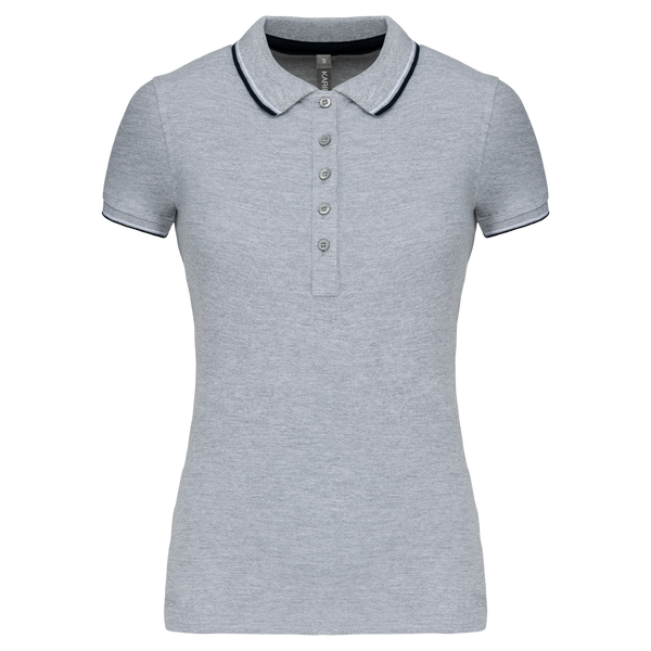 Polo de senhora manga curta-Oxford Grey / Navy / White-XS-RAG-Tailors-Fardas-e-Uniformes-Vestuario-Pro