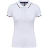 Polo de senhora manga curta-White / Navy / Red-XS-RAG-Tailors-Fardas-e-Uniformes-Vestuario-Pro