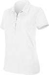 Polo de senhora manga curta mélange-Branco-XS-RAG-Tailors-Fardas-e-Uniformes-Vestuario-Pro