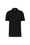 Polo dia-a-dia m\curta Homem-Preto/Vermelho-S-RAG-Tailors-Fardas-e-Uniformes-Vestuario-Pro