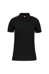 Polo dia-a-dia m\curta Senhora-Preto/Laranja-XS-RAG-Tailors-Fardas-e-Uniformes-Vestuario-Pro