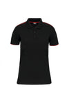 Polo dia-a-dia m\curta Senhora-Preto/Vermelho-XS-RAG-Tailors-Fardas-e-Uniformes-Vestuario-Pro