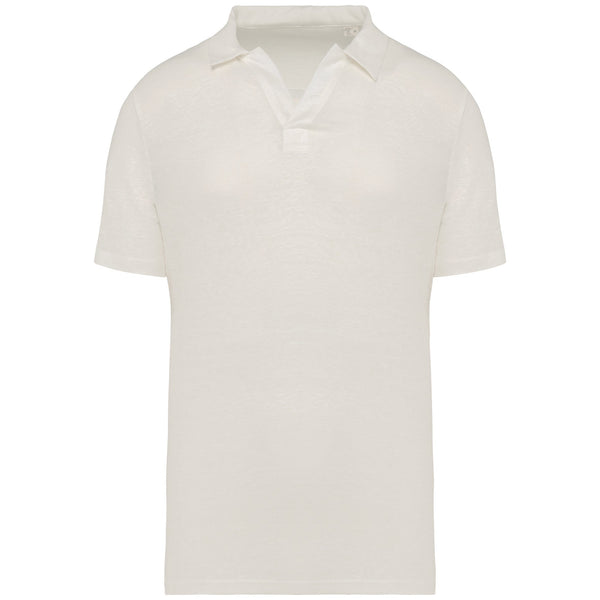 Polo em Linho Homem Denver-Ivory-S-RAG-Tailors-Fardas-e-Uniformes-Vestuario-Pro