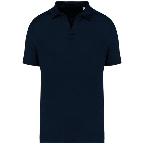 Polo em Linho Homem Denver-Marinho-S-RAG-Tailors-Fardas-e-Uniformes-Vestuario-Pro