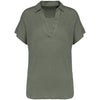 Polo em Linho Senhora Denver-Organick Khaki-XS-RAG-Tailors-Fardas-e-Uniformes-Vestuario-Pro