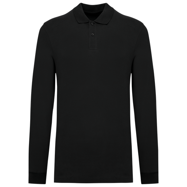 Polo em Malha Piqué Manga Comprida Homem-Preto-XS-RAG-Tailors-Fardas-e-Uniformes-Vestuario-Pro
