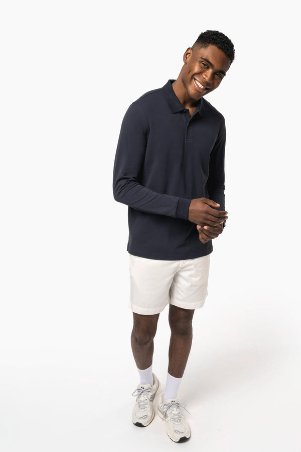 Polo em Malha Piqué Manga Comprida Homem-RAG-Tailors-Fardas-e-Uniformes-Vestuario-Pro