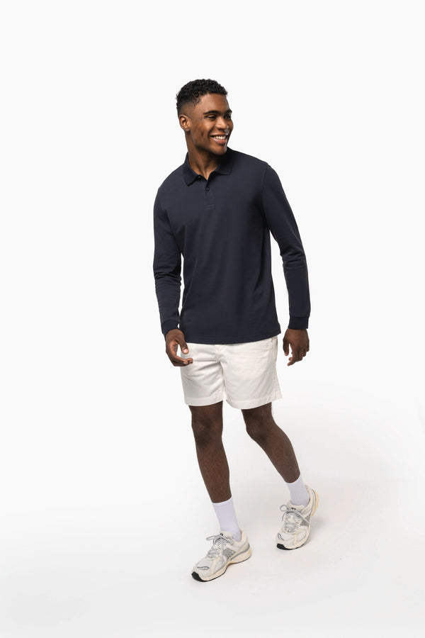 Polo em Malha Piqué Manga Comprida Homem-RAG-Tailors-Fardas-e-Uniformes-Vestuario-Pro