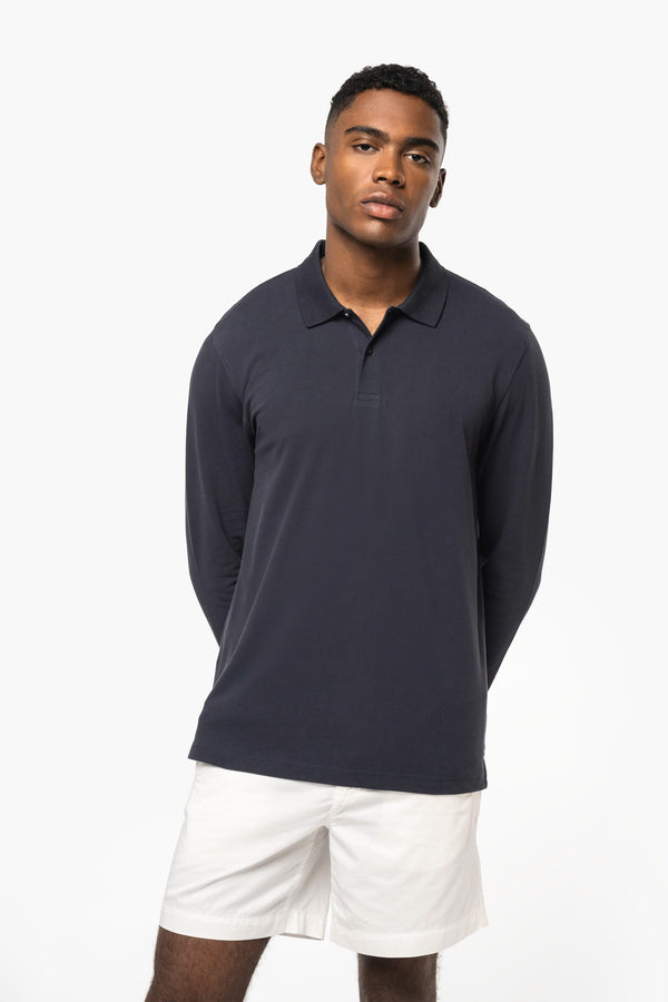 Polo em Malha Piqué Manga Comprida Homem-RAG-Tailors-Fardas-e-Uniformes-Vestuario-Pro