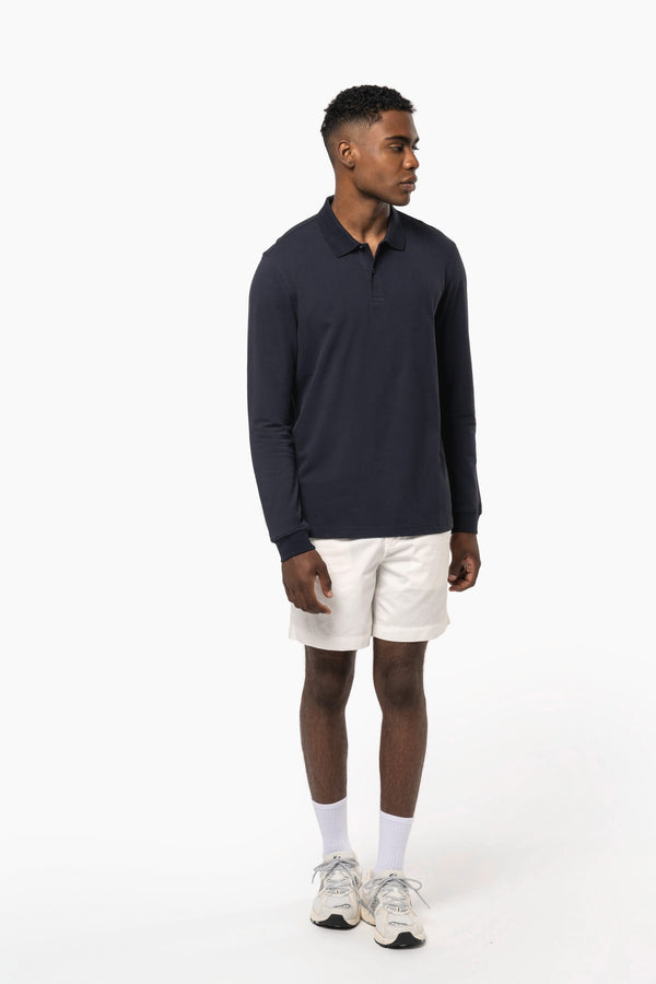Polo em Malha Piqué Manga Comprida Homem-RAG-Tailors-Fardas-e-Uniformes-Vestuario-Pro