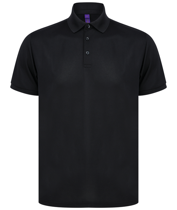 Polo em Poliéster Reciclado de Homem-Preto-XS-RAG-Tailors-Fardas-e-Uniformes-Vestuario-Pro