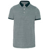 Polo mélange bicolor de homem-Marl Fir Green-S-RAG-Tailors-Fardas-e-Uniformes-Vestuario-Pro