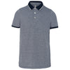 Polo mélange bicolor de homem-Marl Navy-S-RAG-Tailors-Fardas-e-Uniformes-Vestuario-Pro