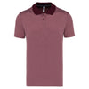 Polo mesclado de manga curta de adulto-Burgundy Heather-S-RAG-Tailors-Fardas-e-Uniformes-Vestuario-Pro