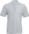 Polo piqué 65/35 (63-402-0)-Heather Grey-S-RAG-Tailors-Fardas-e-Uniformes-Vestuario-Pro