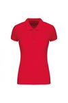 Polo piqué BIO de senhora de manga curta-Vermelho-XS-RAG-Tailors-Fardas-e-Uniformes-Vestuario-Pro