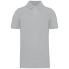 Polo piqué Bio180 de homem-Snow Grey-S-RAG-Tailors-Fardas-e-Uniformes-Vestuario-Pro