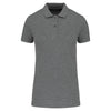 Polo piqué Bio180 de senhora-Grey Heather-XS-RAG-Tailors-Fardas-e-Uniformes-Vestuario-Pro