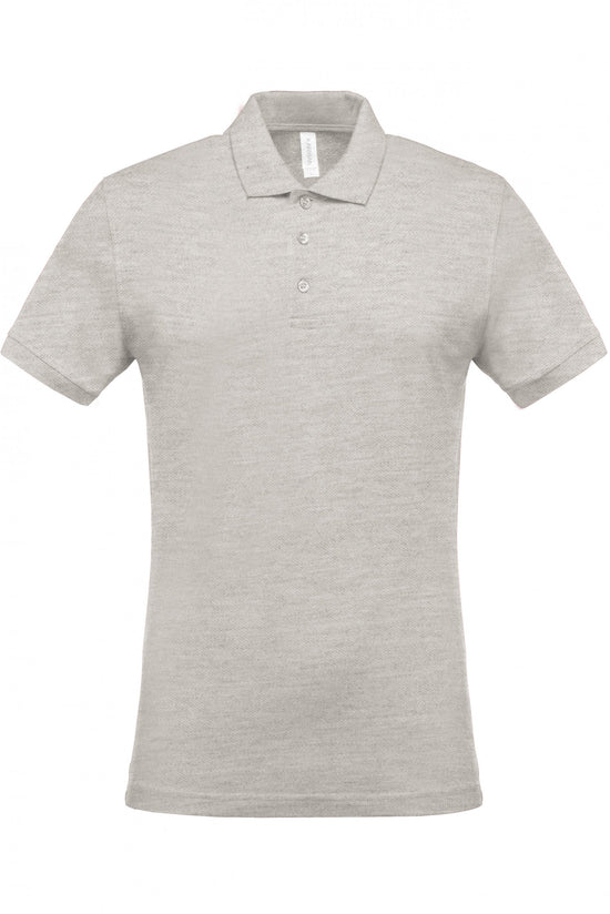 Polo piqué de homem de manga curta Faro 180gms (2 de 2)-Ash Heather-S-RAG-Tailors-Fardas-e-Uniformes-Vestuario-Pro