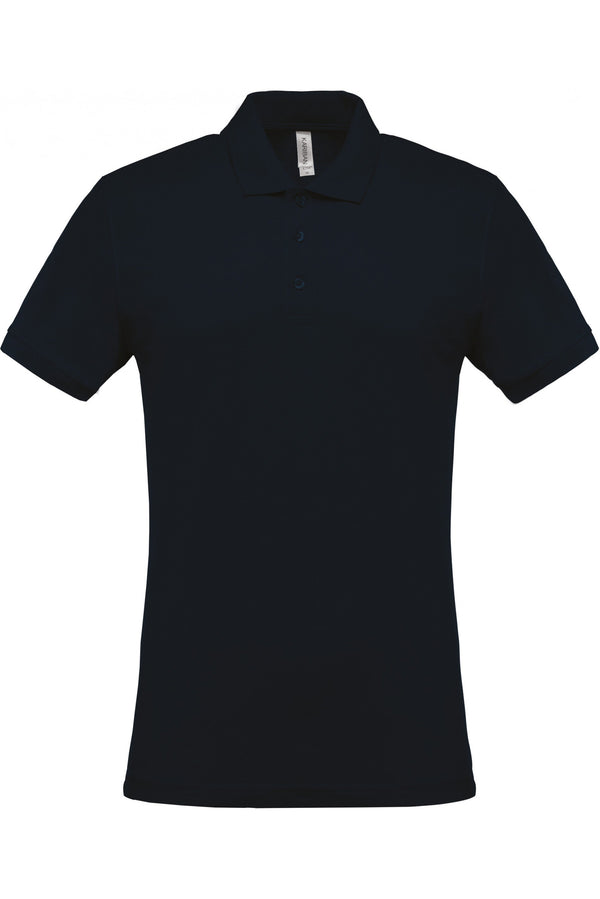 Polo piqué de homem de manga curta Faro 180gms-Azul Marinho-S-RAG-Tailors-Fardas-e-Uniformes-Vestuario-Pro