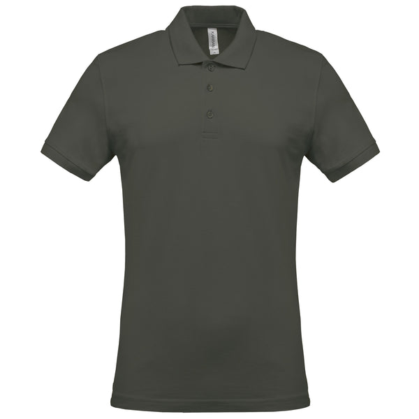 Polo piqué de homem de manga curta Faro 180gms-Dark Khaki-S-RAG-Tailors-Fardas-e-Uniformes-Vestuario-Pro