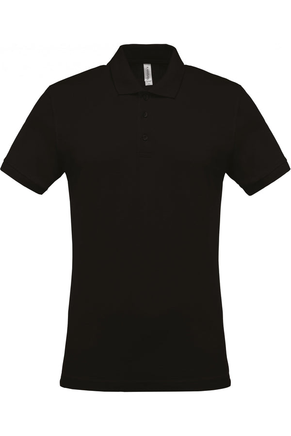 Polo piqué de homem de manga curta Faro 180gms-Preto-S-RAG-Tailors-Fardas-e-Uniformes-Vestuario-Pro