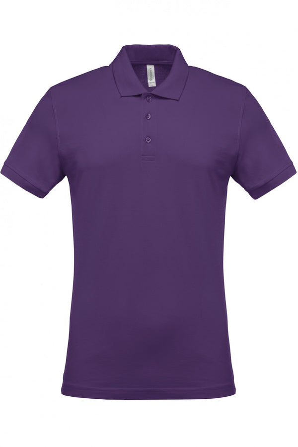 Polo piqué de homem de manga curta Faro 180gms-Purpel-S-RAG-Tailors-Fardas-e-Uniformes-Vestuario-Pro
