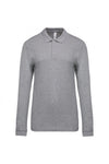 Polo piqué de manga comprida Homem-Oxford Grey-S-RAG-Tailors-Fardas-e-Uniformes-Vestuario-Pro