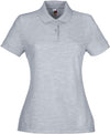 Polo piqué de senhora 65/35 (63-212-0)-Heather Grey-XS-RAG-Tailors-Fardas-e-Uniformes-Vestuario-Pro