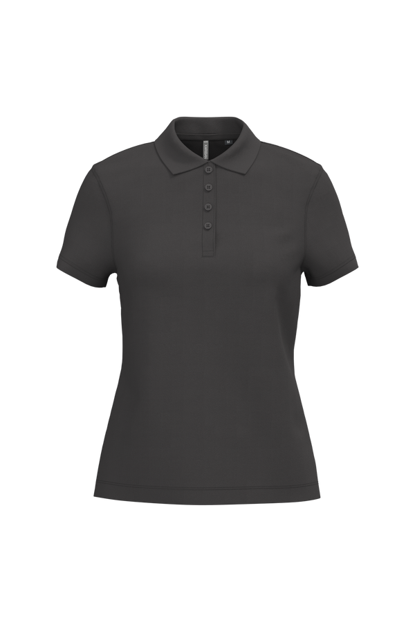 Polo piqué de senhora de manga curta Faro 180gms (1 de 2)-Dark Grey-XS-RAG-Tailors-Fardas-e-Uniformes-Vestuario-Pro