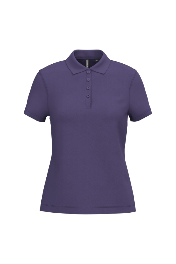 Polo piqué de senhora de manga curta Faro 180gms-Purple-XS-RAG-Tailors-Fardas-e-Uniformes-Vestuario-Pro