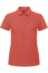 Polo piqué de senhora manga curta mélange-Coral-XS-RAG-Tailors-Fardas-e-Uniformes-Vestuario-Pro