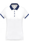 Polo piqué performance de senhora (1 de 2)-Branco / Sporty Azul Marinho-XS-RAG-Tailors-Fardas-e-Uniformes-Vestuario-Pro