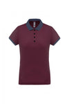 Polo piqué performance de senhora (1 de 2)-Wine / Sporty Grey-XS-RAG-Tailors-Fardas-e-Uniformes-Vestuario-Pro