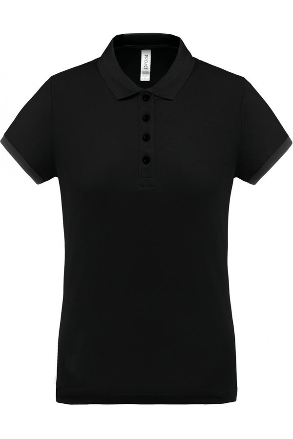 Polo piqué performance de senhora-Preto-XS-RAG-Tailors-Fardas-e-Uniformes-Vestuario-Pro