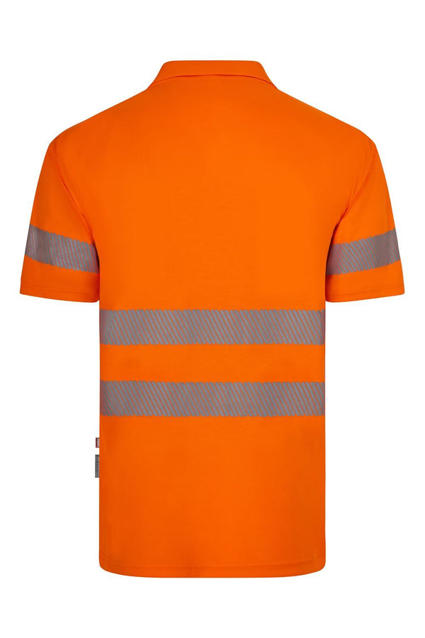 Polo poliéster reciclado manga curta faixas refletoras segmentadas-RAG-Tailors-Fardas-e-Uniformes-Vestuario-Pro