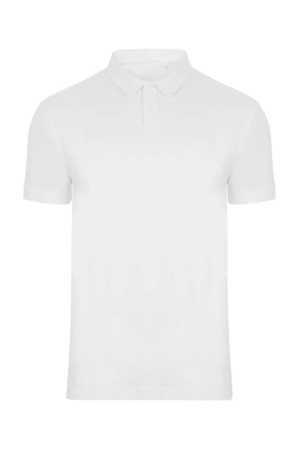 Polo unissexo de manga curta em algodão orgânico CREEK-White - 100-S-RAG-Tailors-Fardas-e-Uniformes-Vestuario-Pro