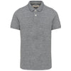Polo vintage de homem de manga curta-Slub Grey Heather-S-RAG-Tailors-Fardas-e-Uniformes-Vestuario-Pro