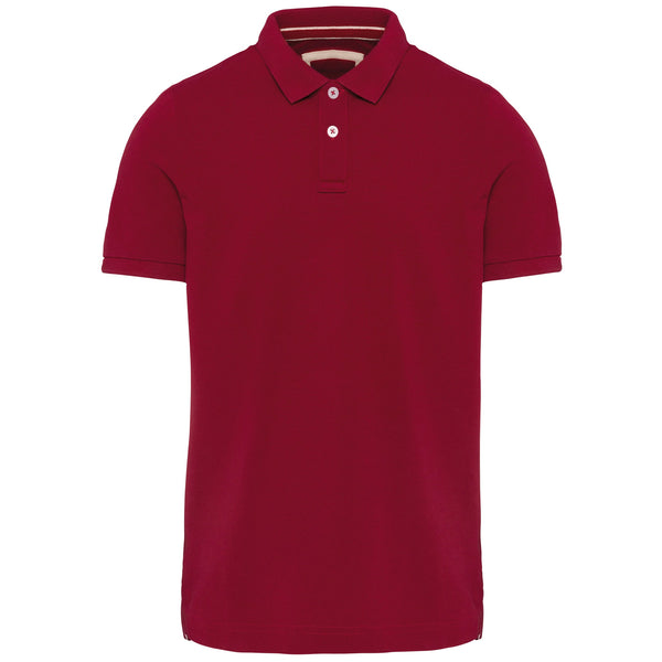 Polo vintage de homem de manga curta-Vintage Dark Red-S-RAG-Tailors-Fardas-e-Uniformes-Vestuario-Pro