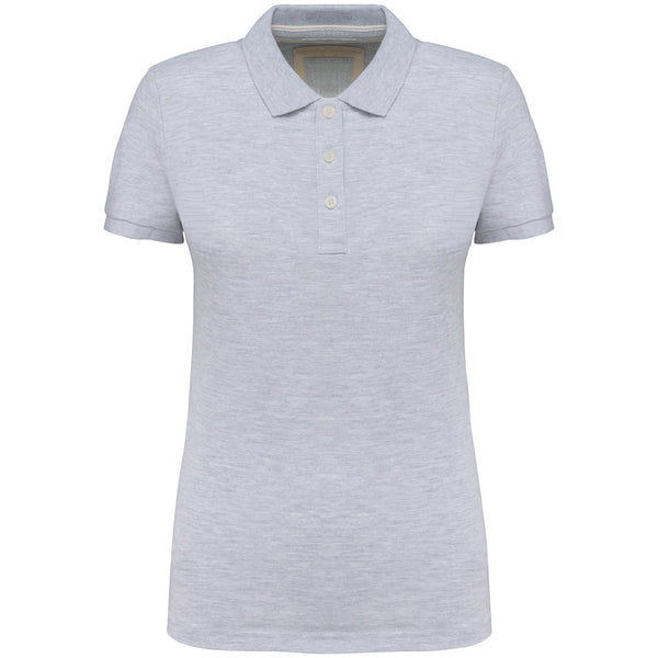 Polo vintage de senhora de manga curta-Ash Heather-XS-RAG-Tailors-Fardas-e-Uniformes-Vestuario-Pro