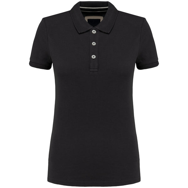 Polo vintage de senhora de manga curta-Vintage Charcoal-XS-RAG-Tailors-Fardas-e-Uniformes-Vestuario-Pro