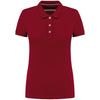 Polo vintage de senhora de manga curta-Vintage Dark Red-XS-RAG-Tailors-Fardas-e-Uniformes-Vestuario-Pro