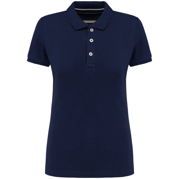 Polo vintage de senhora de manga curta-Vintage Navy-XS-RAG-Tailors-Fardas-e-Uniformes-Vestuario-Pro