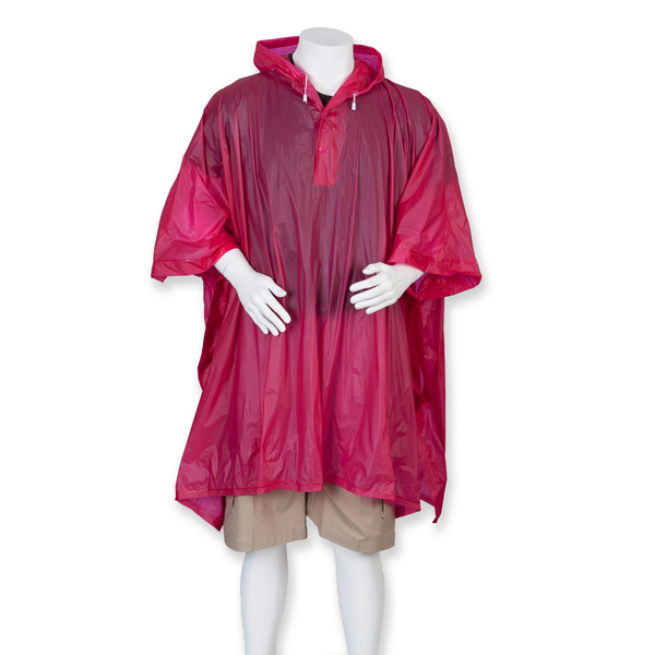 Poncho Impermeável com Capuz Unissexo-Fúcsia-Único-RAG-Tailors-Fardas-e-Uniformes-Vestuario-Pro
